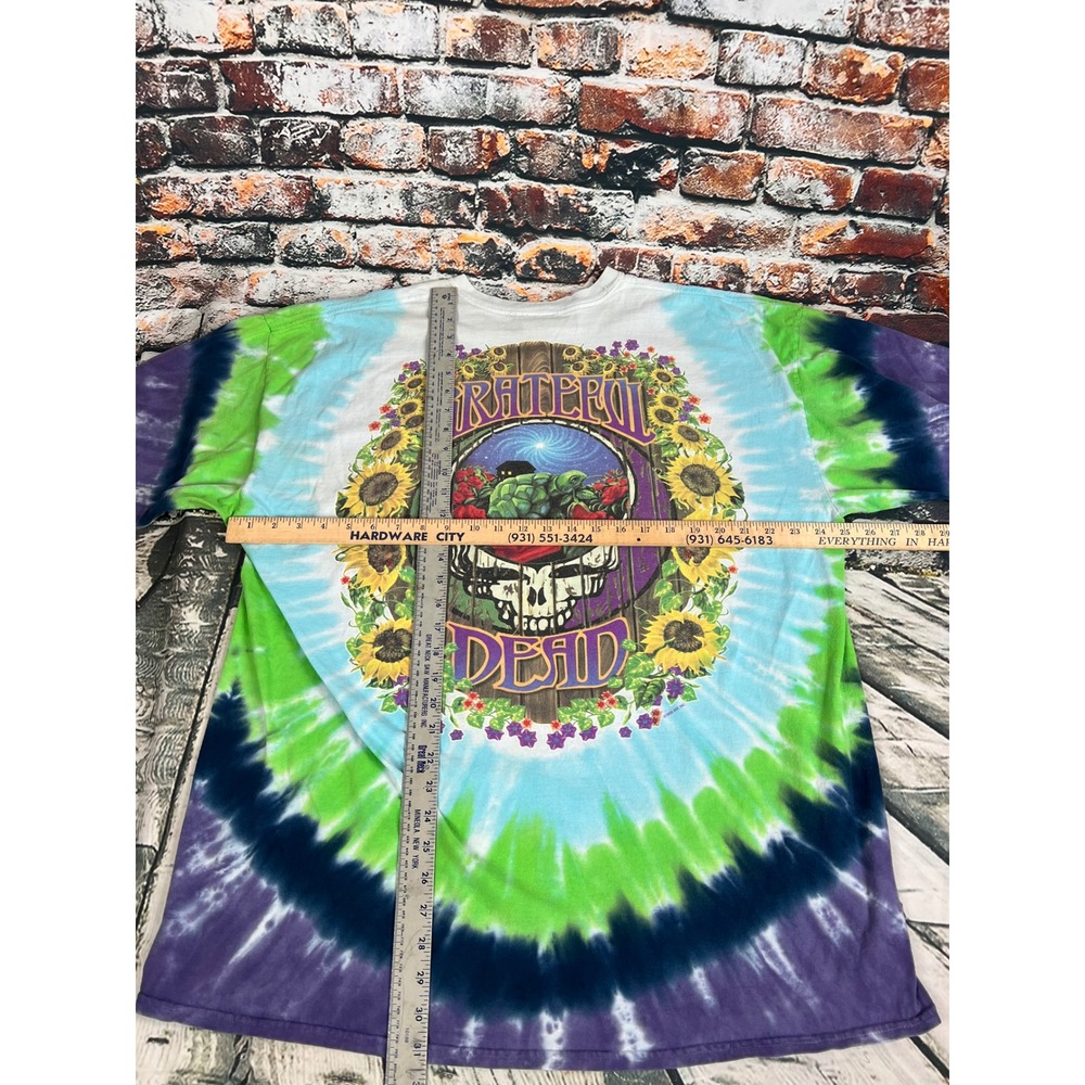 Vintage 1999 Liquid Blue Grateful Dead Terrapin Station Tie Dye T-Shirt 2XL Mens - Picture 7 of 7